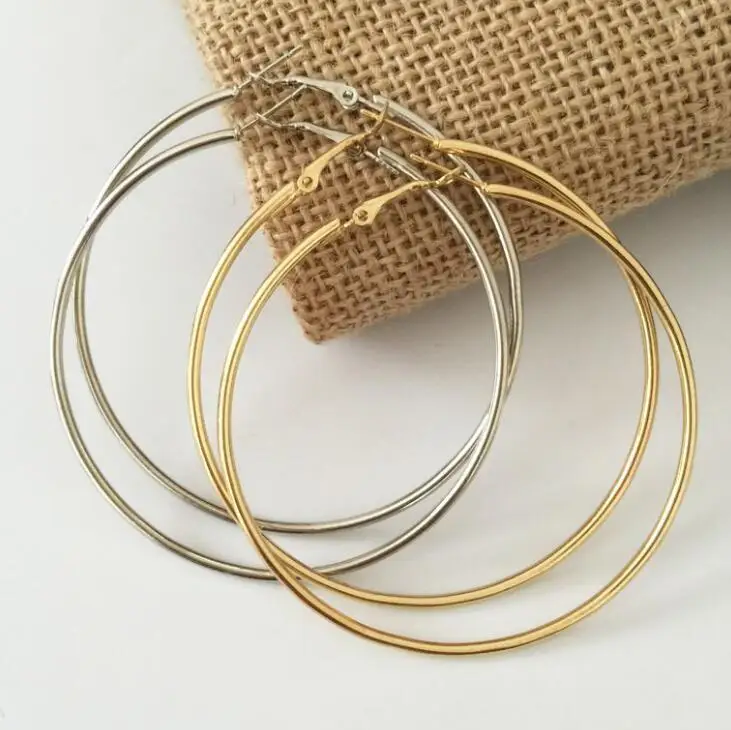Gold & Silver Hoop Earrings