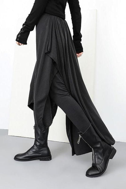 Limited Stock- Gothic Fake Two Piece Skirt Pants