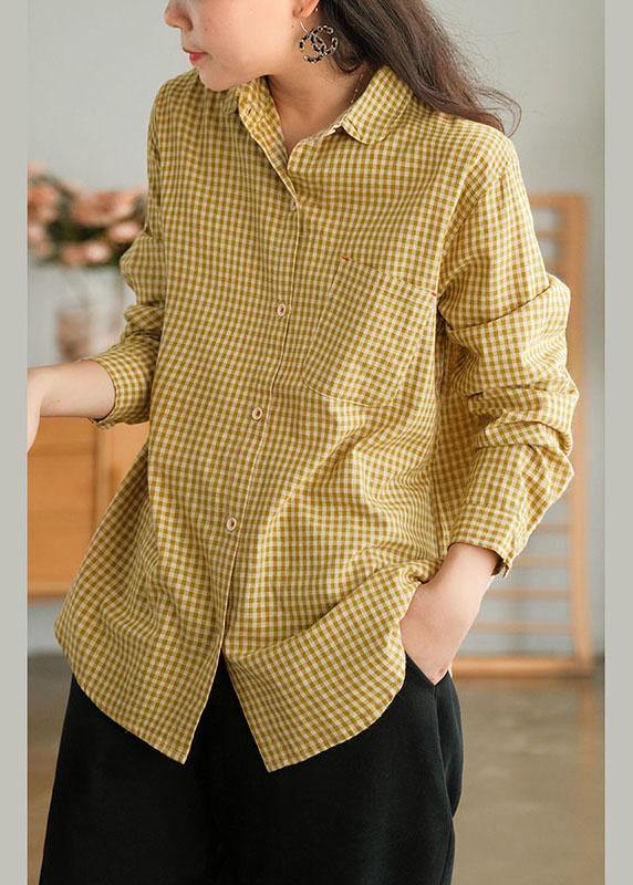 Organic White Peter Pan Collar Button Fall Top Long Sleeve