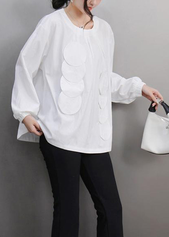 Original Design Black O-neck Patchwork T Shirt Spring