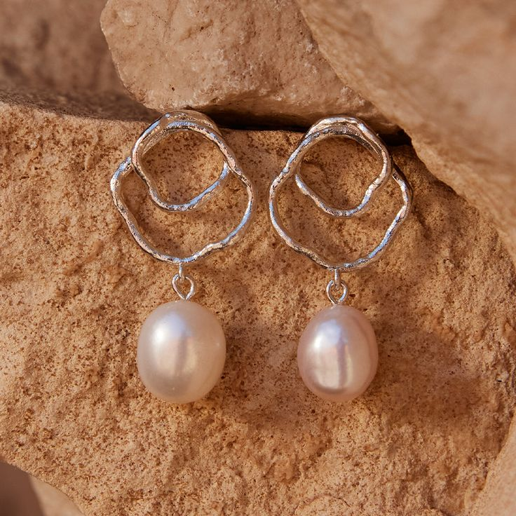 Pearl Lamp Earrings