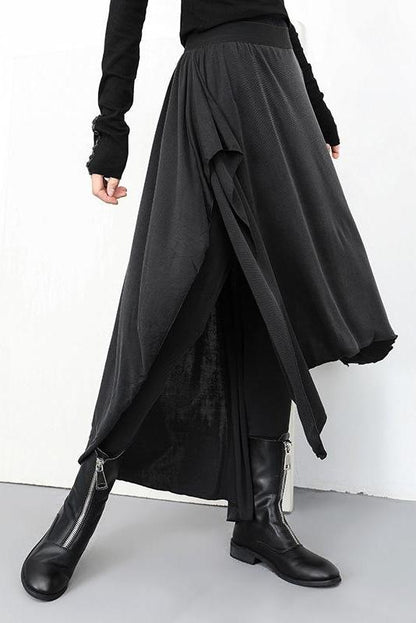 Limited Stock- Gothic Fake Two Piece Skirt Pants