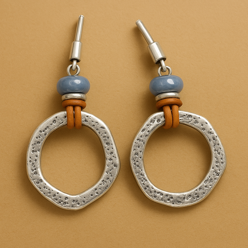 Silver Circle Earrings
