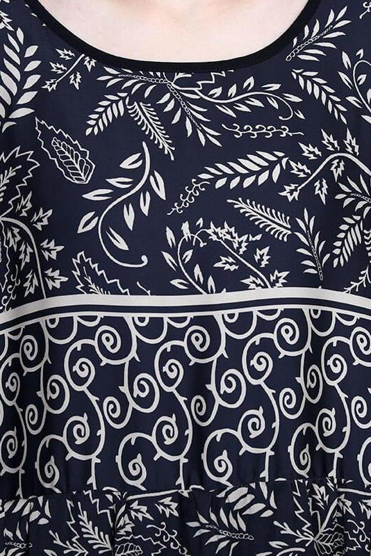 Leaf Retro Maxi Dress