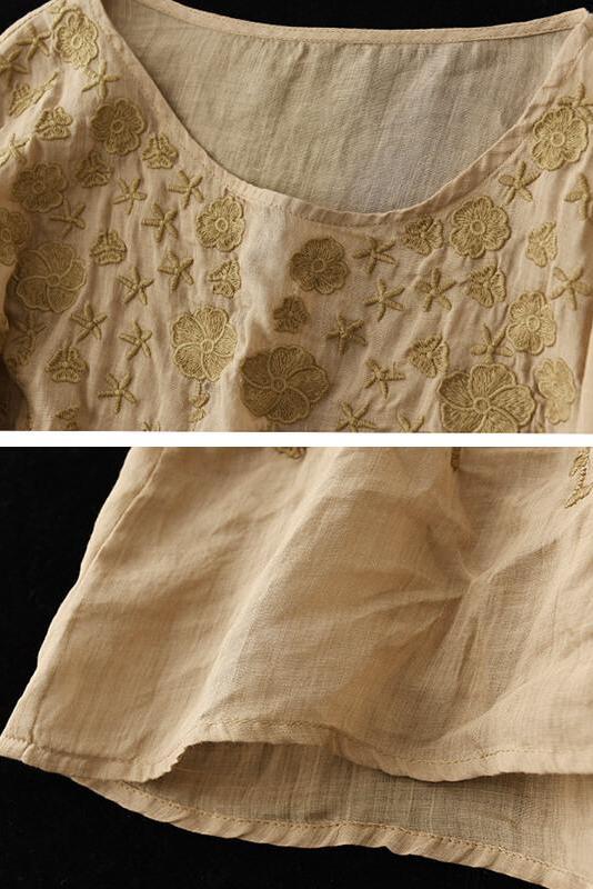 Summer Embroidered T-shirt