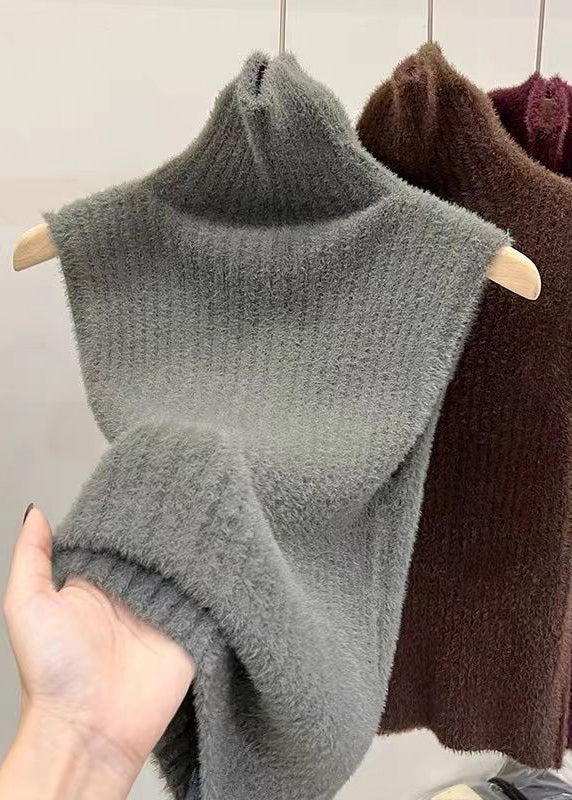 Mulberry Turtleneck Ma Hai Mao Knit Sweaters Spring