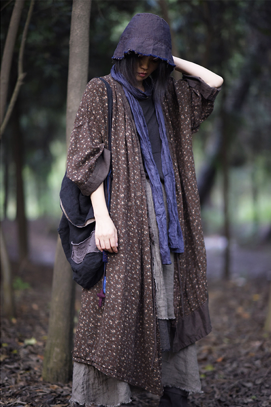 Fall New Retro Double Layer Cotton Trench Coat