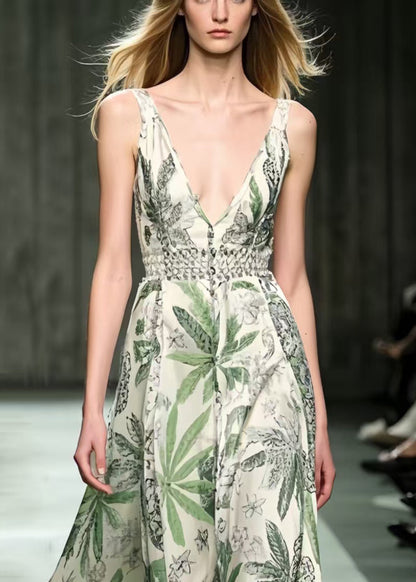 Print Exra Large Hem Cami Dresses Summer