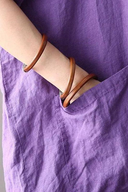 Cotton Linen Maxi Dresses Loose Clothes