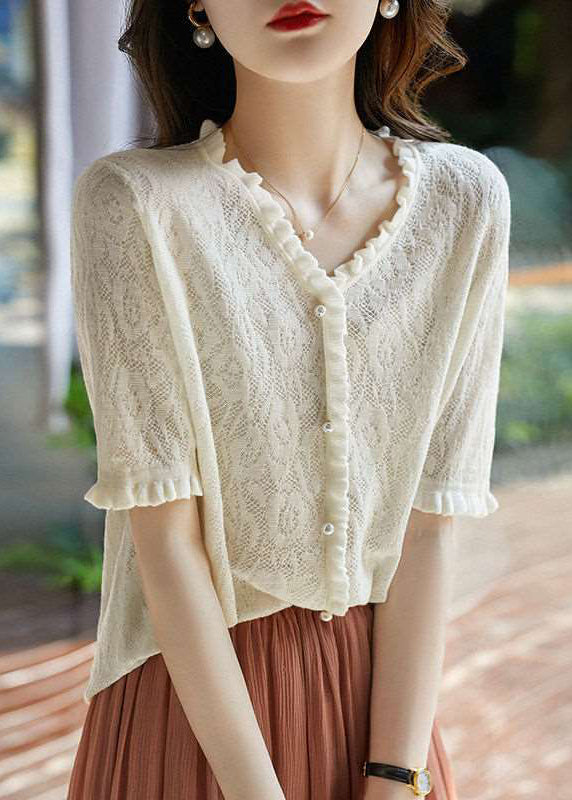 Fungus Edge Short Sleeve T-shirt Summer New