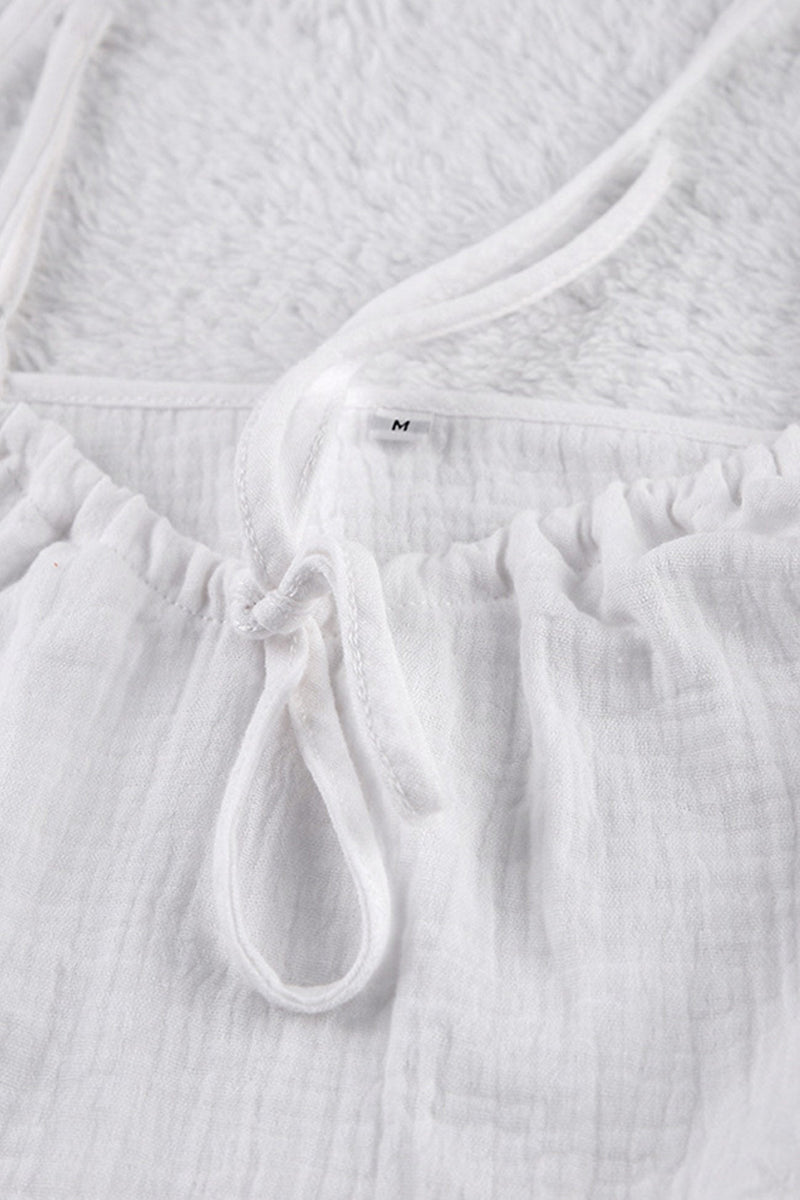 Cotton Tie-up Cami Top Shorts Suits