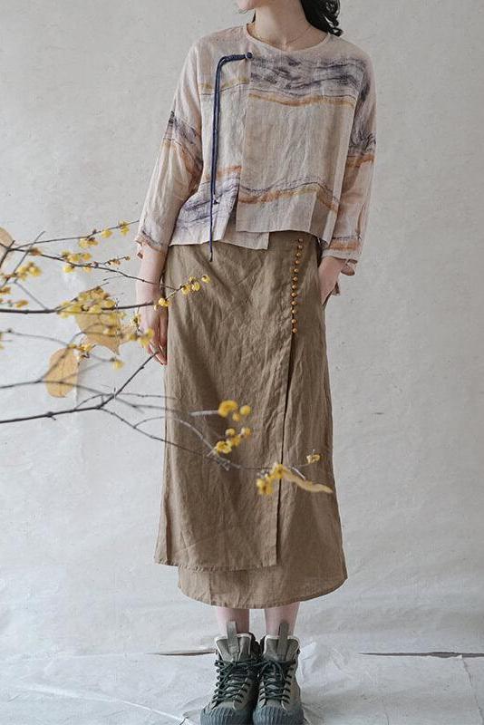100% Cotton Summer Lace-up T-shirt