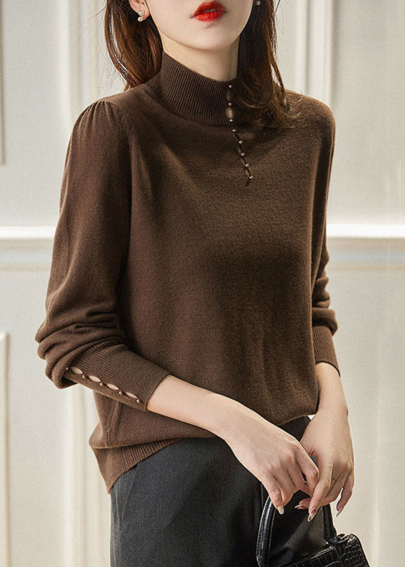 New Red Hollow Out Wool Knit Sweater Spring