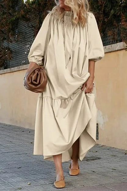 Patchwork Off the Shoulder a Line Dresses(3 Colors)