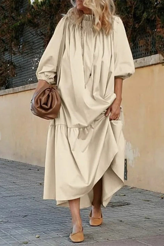 Patchwork Off the Shoulder a Line Dresses(3 Colors)