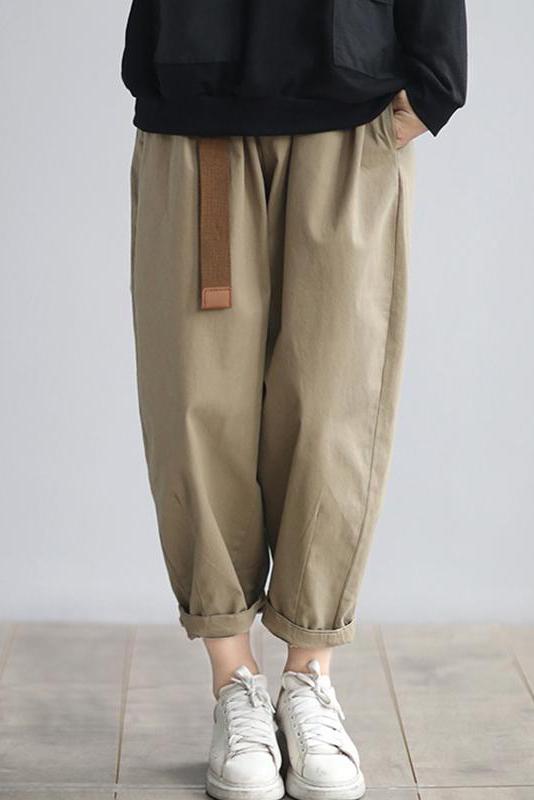 Limited Stock- Pure Color Bloom Pants With Belt