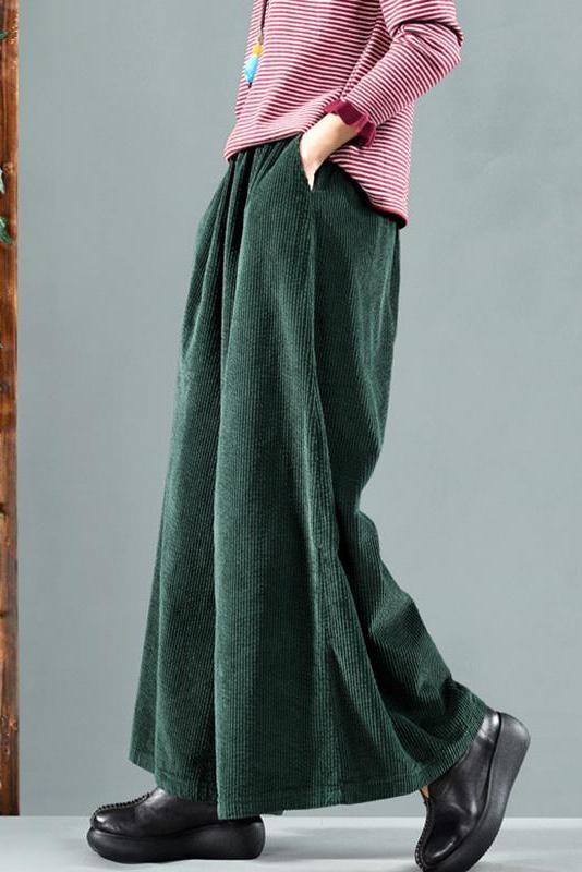 Limited Stock- Retro Pure Color Autumn Corduroy Pants