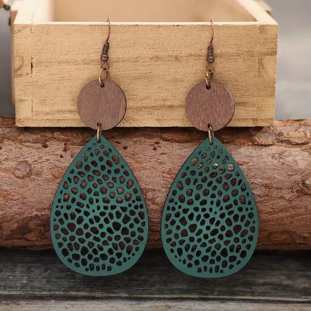 Leather Dangle Earrings