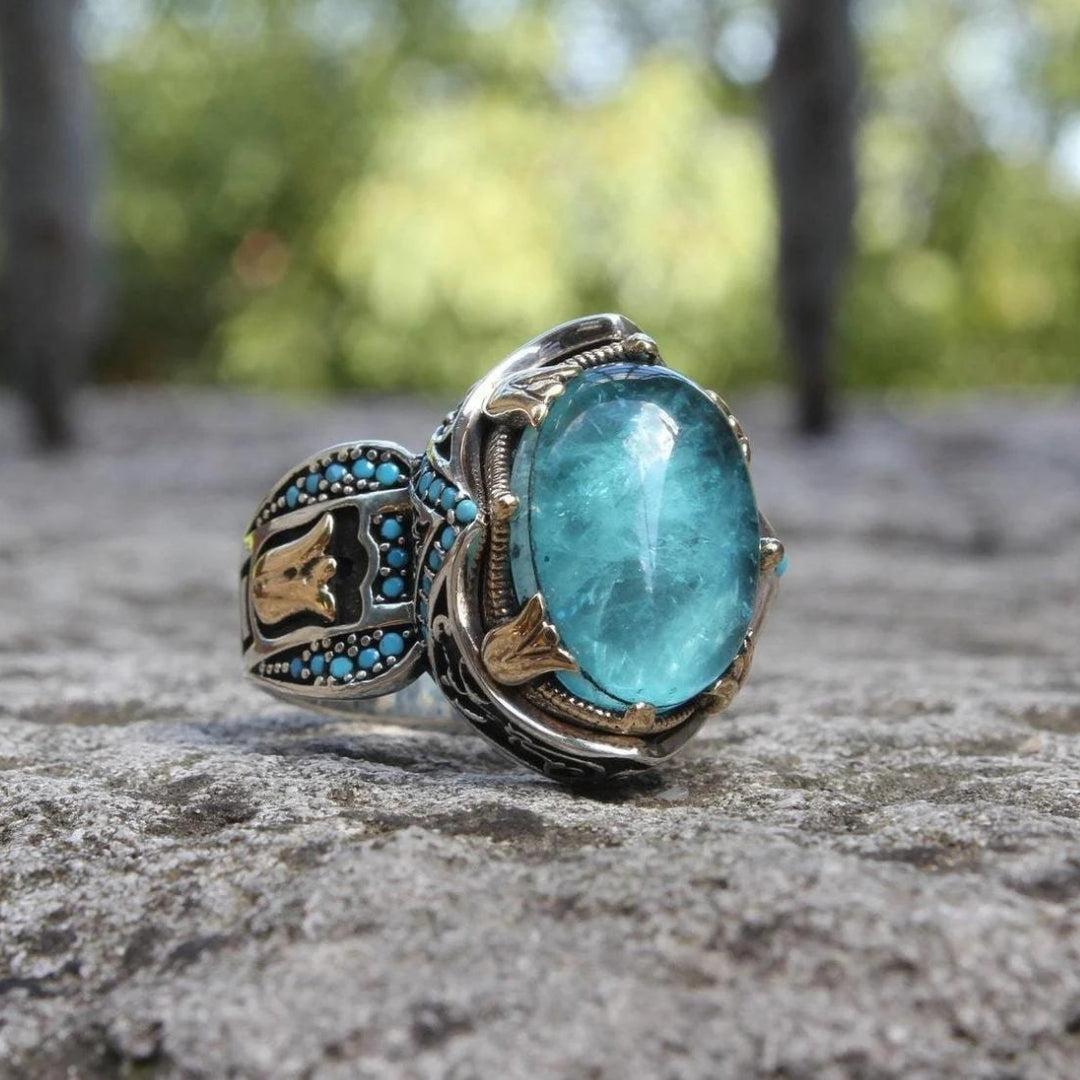 Sapphire Carving Ring