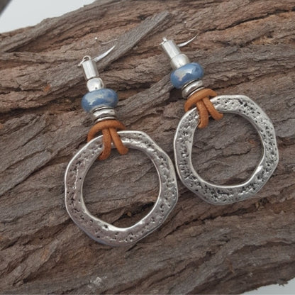 Silver Circle Earrings