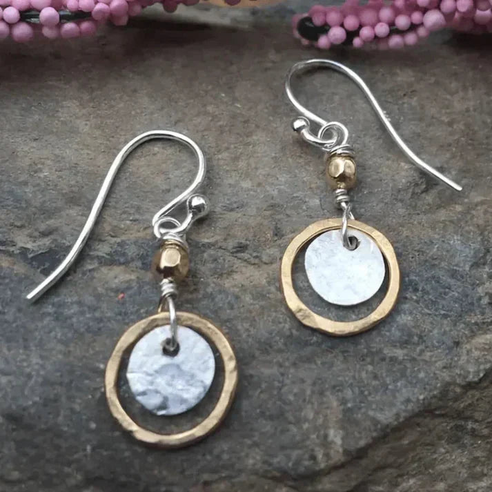 Gold and Silver Earrings