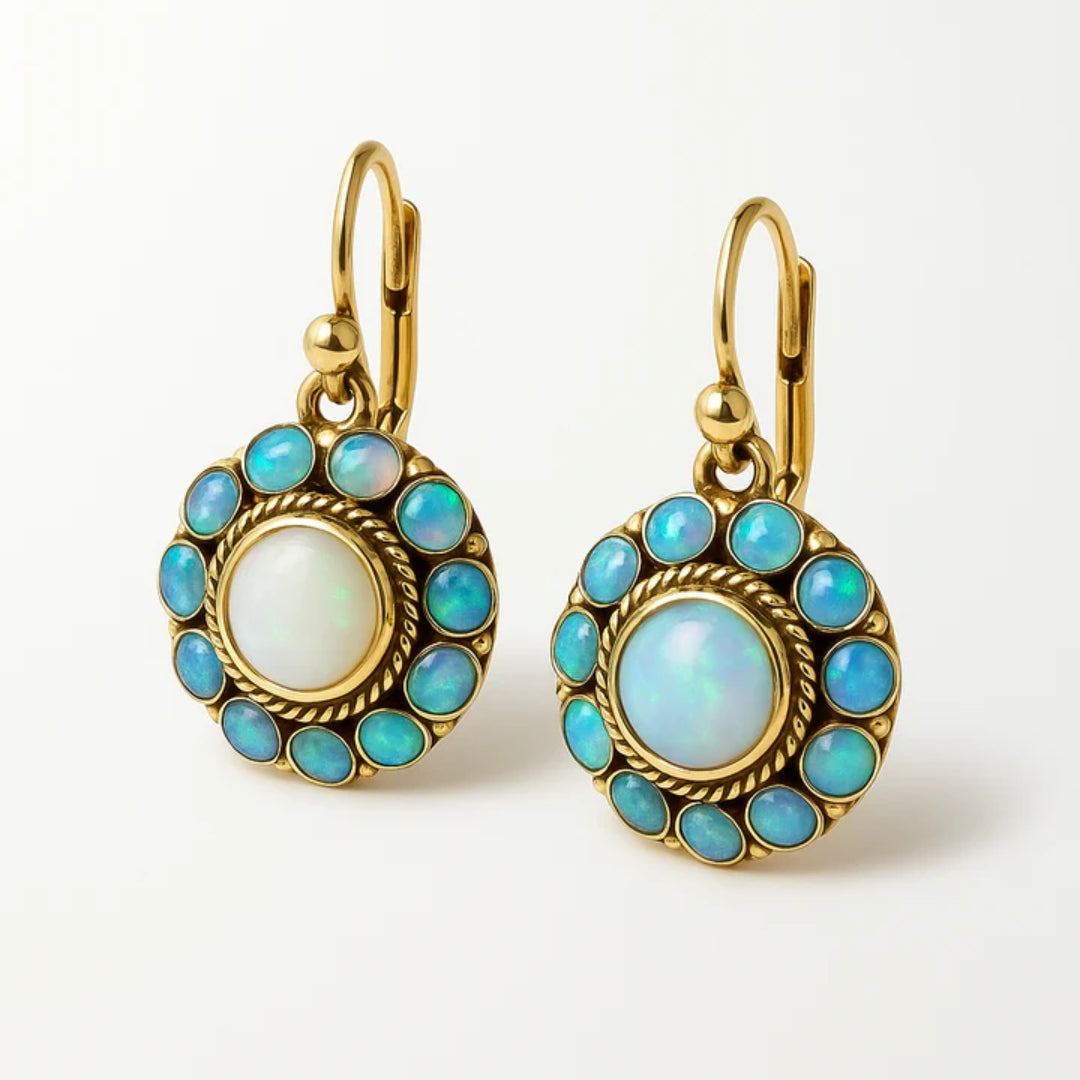 Estate Opal Earrings