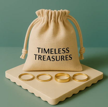 Exotic Fine Golden Hollow Ring