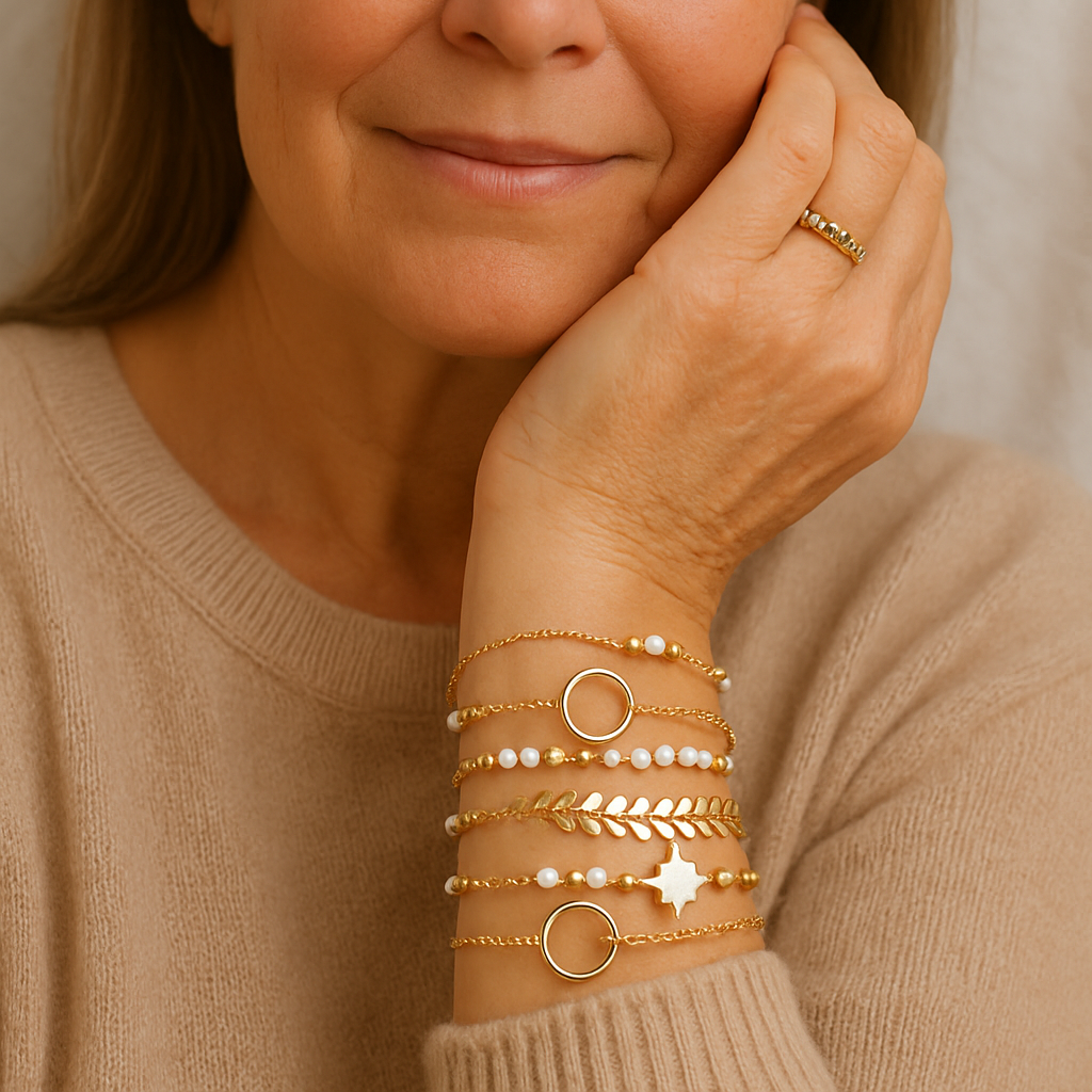 Pack of Bracelets in Gold
