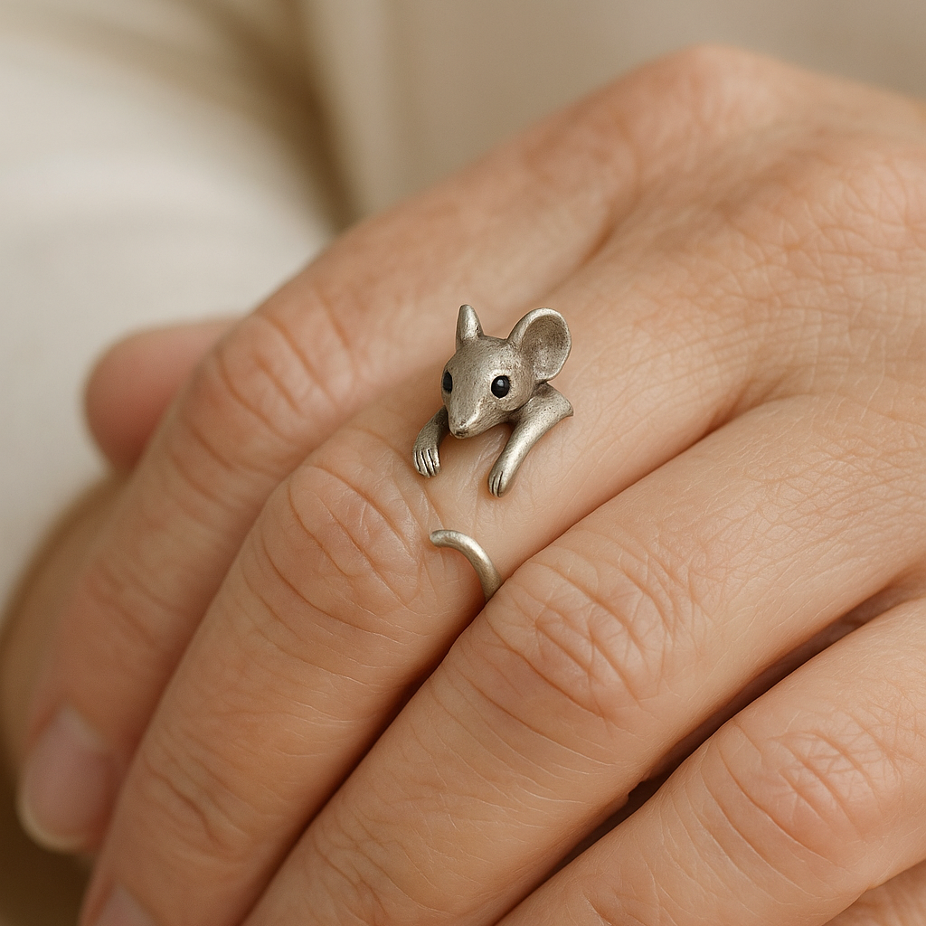 Silver Mouse Ring