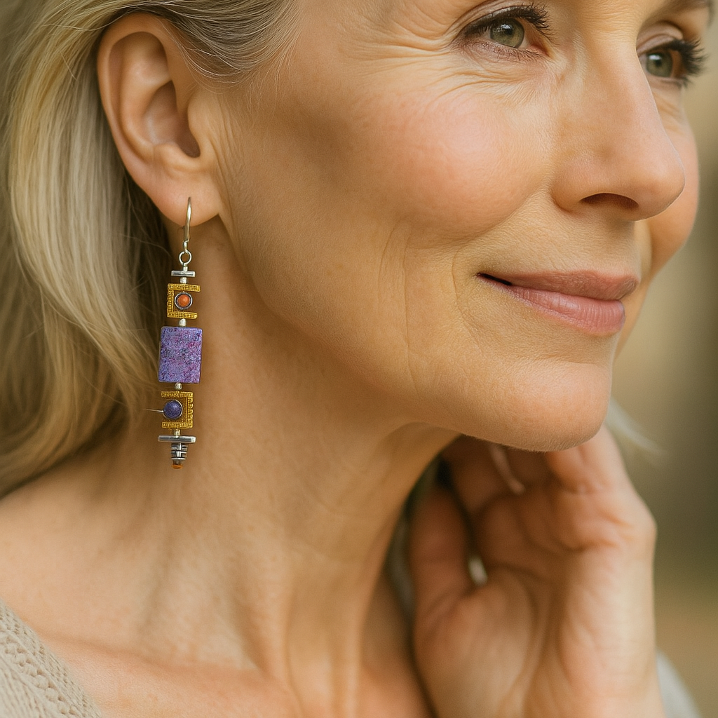 Lila Stein Old Earrings