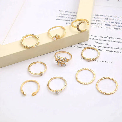10 Pack of Silver and Gold Plated Rings