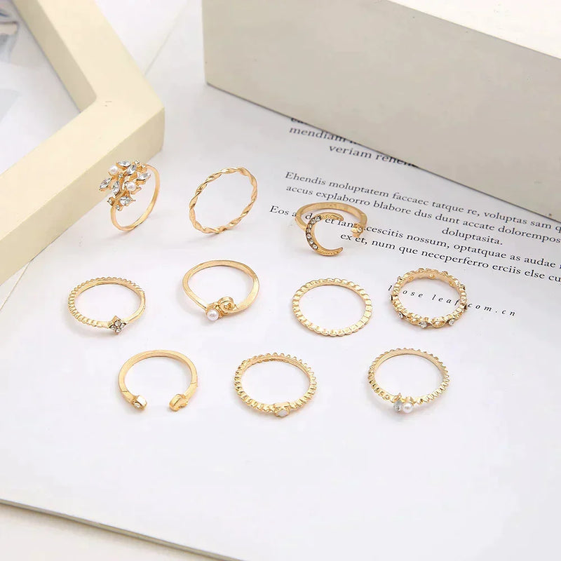 10 Pack of Silver and Gold Plated Rings