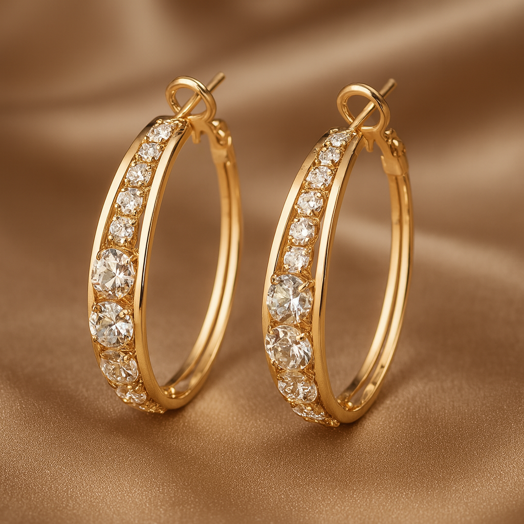 Minimal Luxe Gold-plated Earrings