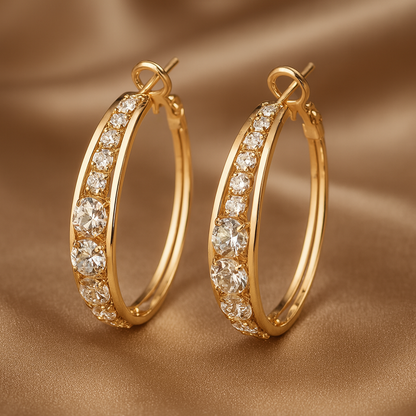 Minimal Luxe Gold-plated Earrings