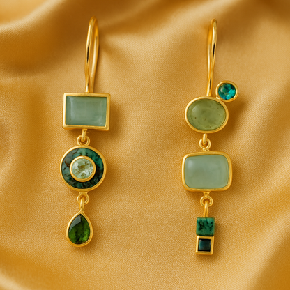 Classic Green Earrings