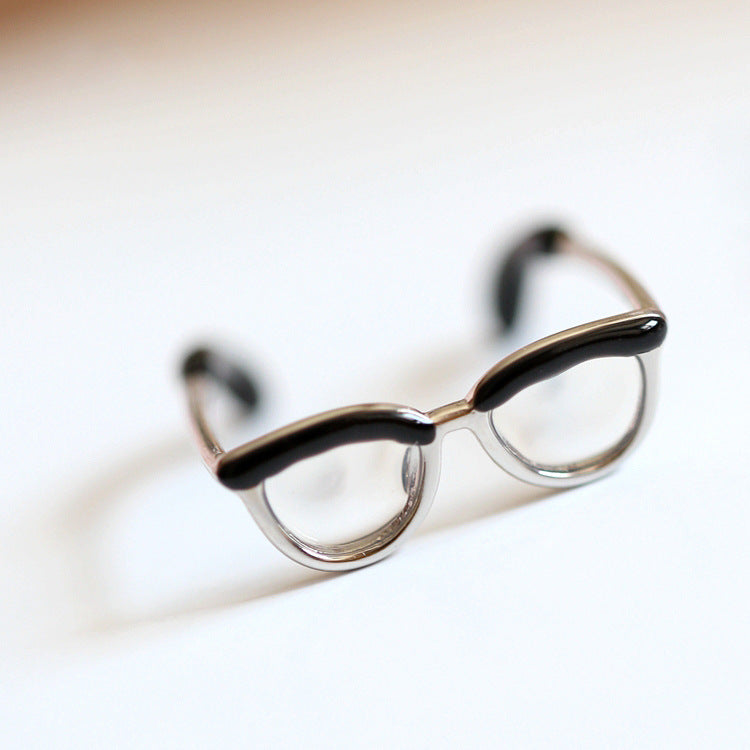 Anillo Ajustable con Lentes estilo Minimalista