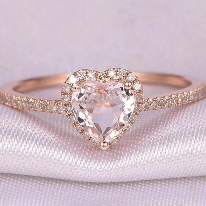 Anillo Corazón de Cristal