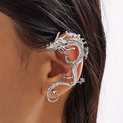 Silver Dragon Spirit Earrings