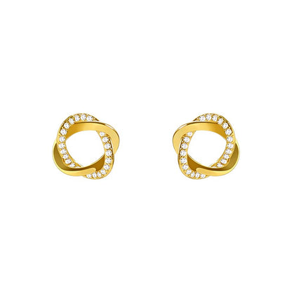 Pendientes Clásicos Geométricos en Oro
