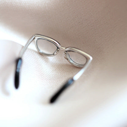 Anillo Ajustable con Lentes estilo Minimalista