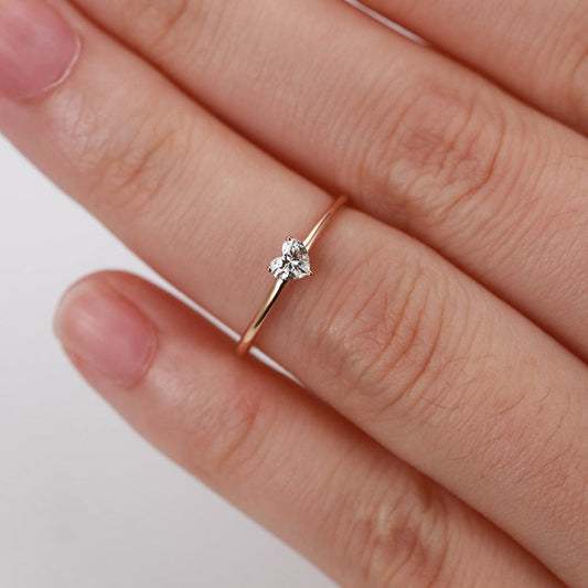 Anillo Corazoncito del Amor en Oro y Plata