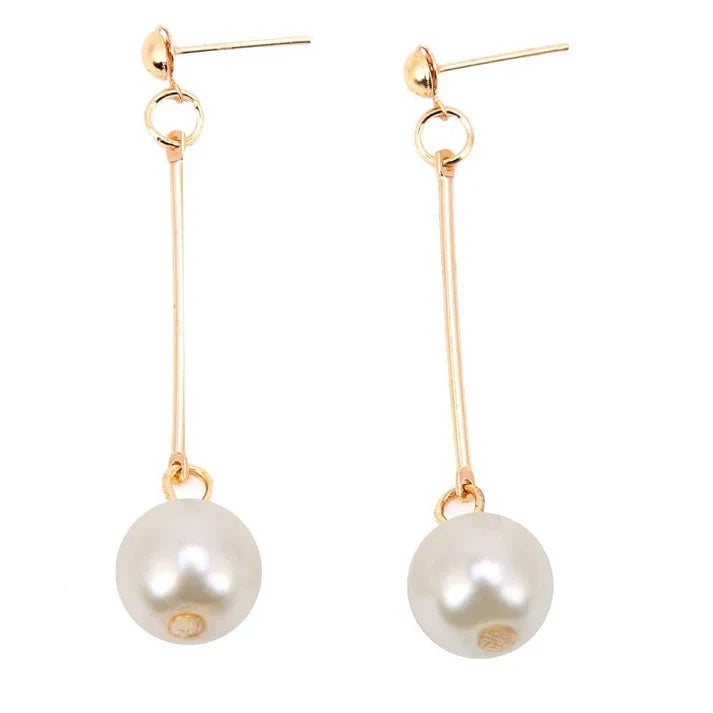 Dangling Earrings With Special Hand-set Pearls