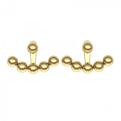 Pendientes de Bolitas Doradas en Oro