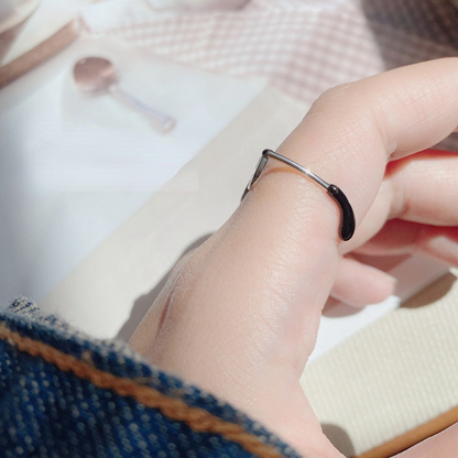 Anillo Ajustable con Lentes estilo Minimalista