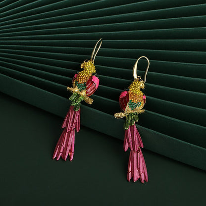 Aretes de Loro en Cristales Mulitcolor