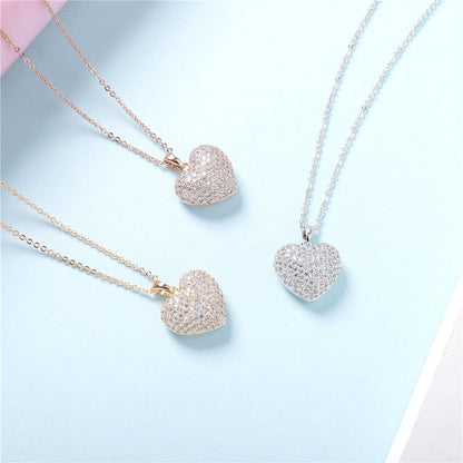 Colgante de Corazón con Circonitas