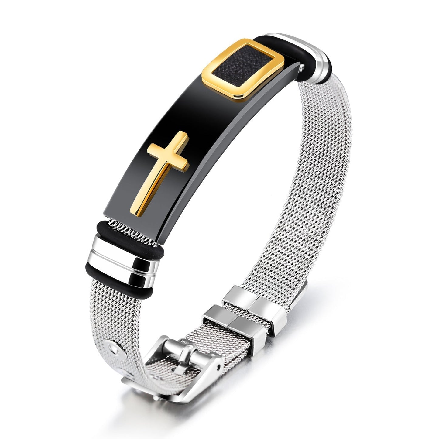 Black and gold cross