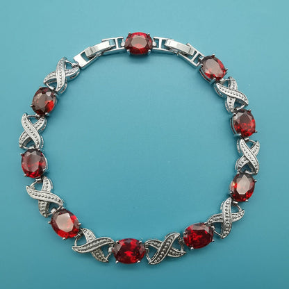 Alendra Flameaux White Gold Bracelet