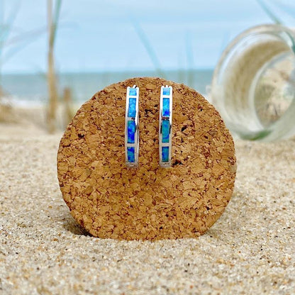 Aretes en Plata y Ópalo