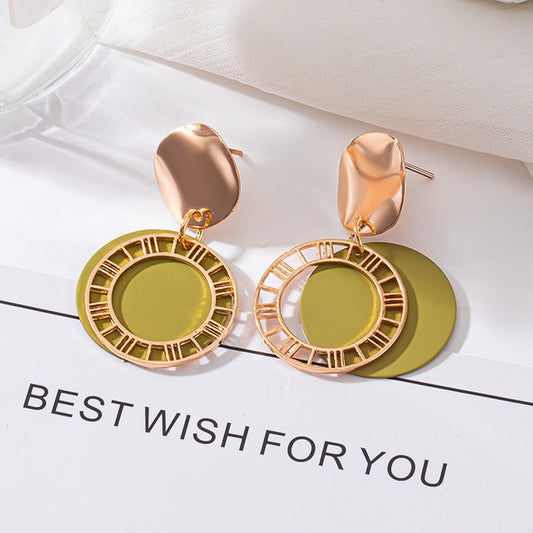 Aretes de Lujo Redondos en Oro